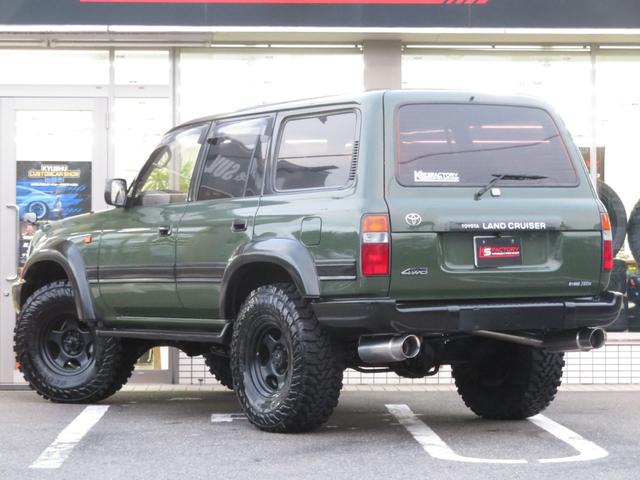 ランドクルーザー８０ ＶＸリミテッド　後期モデル　全塗装済　角目４灯ヘッドライト　３インチＵＰ　ブラッドレーＶ　ジオランダーＭＴタイヤ　左右２本出しマフラー　シートカバー　ＳＤナビ　バックカメラ　ドラレコ　ＥＴＣ　キーレス　ユーザー買取車（41枚目）