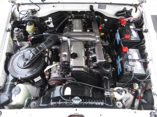 ランドクルーザー70 LX 中期モデル 新品同色全塗装 BJ用グリル 新品前後クロカンバンパー 純正車高 社外ショック 新品ブラッドレーV16インチAW 新品BFグッドリッチ製ATタイヤ 新品黒革調シートカバー 社外HDDナビ(7枚目)