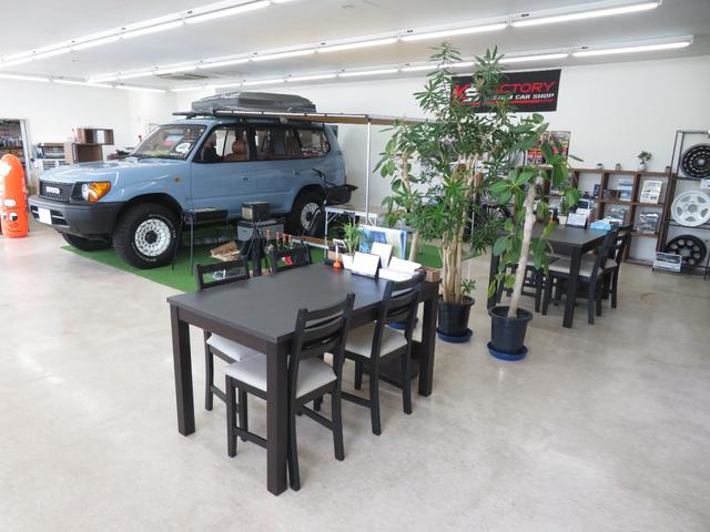 ランドクルーザープラド ＳＸワイド　後期モデル　同色全塗装済　ナロー仕様　新品クリスタルレンズ　２インチＵＰ　社外ショックアブソーバー　新品当社オリジナル１６インチＡＷ　新品ＢＦグッドリッチ製ＡＴタイヤ　社外ナビ　バックカメラ　ＥＴＣ（49枚目）