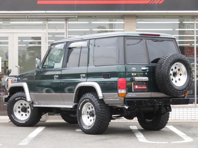 ランドクルーザー７０ ＺＸ　５速ＭＴ　ユーザー下取り車　純正車高　フォグランプ　ガードバンパー　社外ＡＷ５本　ＢＦグッドリッチ製ＭＴタイヤ　社外ＳＤナビ　フルセグＴＶ　Ｂｌｕｅｔｏｏｔｈ対応　バックカメラ　サンルーフ　ＥＴＣ（40枚目）