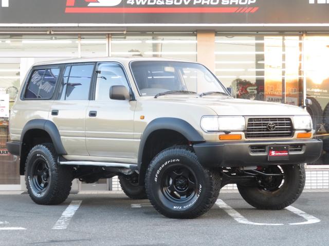 ランドクルーザー８０ ＶＸ　後期ガスマニ　前後デフロック　全塗装済ベージュ　リフトＵＰ　ランチョショック　ステアリングダンパー　ブラッドレーＶ　ＢＦ／ＡＴタイヤ　社外マフラー　サンルーフ　社外デッキ（28枚目）