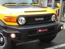 FJクルーザー特有のフロントフェイス!顔つきもカッコイイです☆グリルやバンパーなどをブラックアウトしトレイルチーム仕様にカスタムされています♪