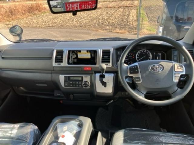 ハイエースバン ロングスーパーＧＬ　アースカラーパッケージ　両側電動スライドドア　スマートキー　レーンアシスト　オートＬＥＤライト　オートマチックハイビーム　ＡＣ１００Ｖ　パノラミックビューモニター　デジタルインナーミラー　寒冷地仕様（32枚目）