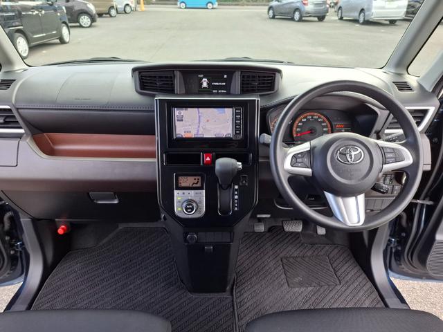 ルーミー Ｇ　ＥＴＣ　バックカメラ　ナビ　ＴＶ　両側電動スライドドア　オートクルーズコントロール　オートライト　スマートキー　アイドリングストップ　電動格納ミラー　ＣＶＴ　盗難防止システム　衝突安全ボディ　ＡＢＳ（2枚目）