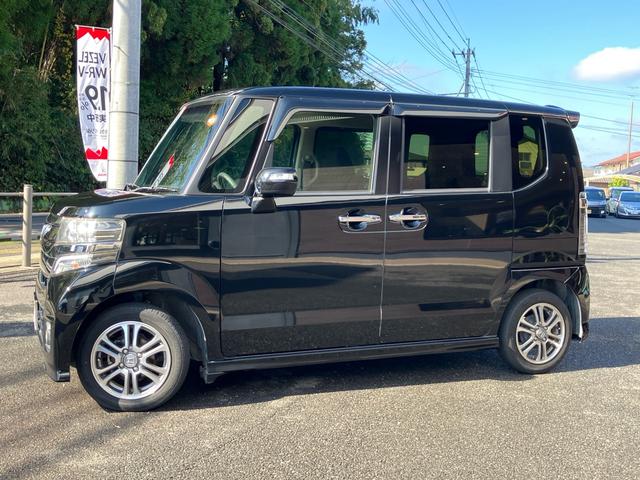 Ｎ－ＢＯＸカスタム Ｇ・Ｌパッケージ　ワンオーナー　禁煙車　左側パワースライドドア　ナビＴＶ　バックカメラ　Ｂｌｕｅｔｏｏｔｈ　ＤＶＤ　スマートキー２個　プッシュスタート　ＥＴＣ　電動格納ミラー　純正アルミホイール　ＨＩＤヘッドライト（5枚目）
