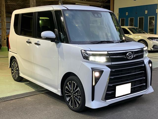 タント カスタムRS スマートキー プッシュスタート 両側電動スライドドア USB入力端子 シートヒーター LEDヘッドランプ オートライト 衝突被害軽減システム クリアランスソナー アイドリングストップ 電動格納ミラー(3枚目)