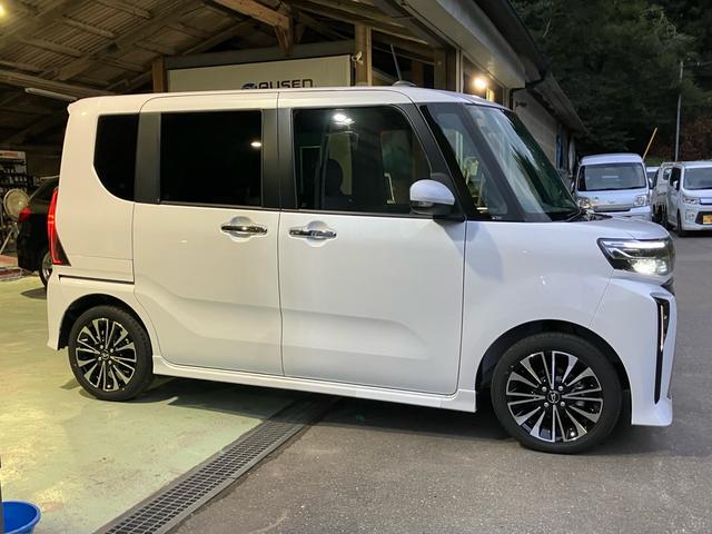 タント カスタムRS スマートキー プッシュスタート 両側電動スライドドア USB入力端子 シートヒーター LEDヘッドランプ オートライト 衝突被害軽減システム クリアランスソナー アイドリングストップ 電動格納ミラー(42枚目)