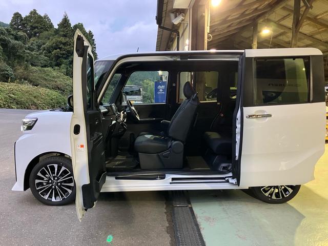 タント カスタムRS スマートキー プッシュスタート 両側電動スライドドア USB入力端子 シートヒーター LEDヘッドランプ オートライト 衝突被害軽減システム クリアランスソナー アイドリングストップ 電動格納ミラー(55枚目)