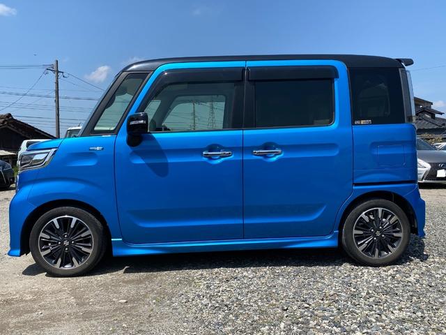 スペーシアカスタム ハイブリッドＸＳターボ　ターボ車　２トーンカラー　８インチナビ（Ｂｌｕｅｔｏｏｔｈ付・フルセグ）　全方位モニター　両側パワースライドドア　ＥＴＣ　前方ドラレコ　オートハイビーム　運転席シートヒーター　純正１５インチアルミ（7枚目）