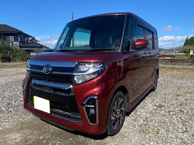 タント カスタムＸセレクション　両側パワースライドドア　純正ナビ（Ｂｌｕｅｔｏｏｔｈ・フルセグＴＶ）　ＥＴＣ　バックカメラ　前席シートヒーター　オートハイビーム　オートエアコン　プッシュスタート　純正１４インチアルミホイール（5枚目）