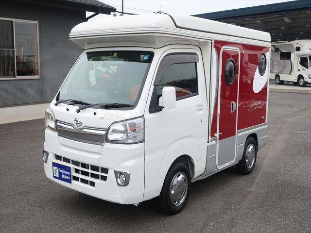 ハイゼットトラック インディアナＲＶ　インディ７２７　タイプＳ　キャンピングカー　ポップアップルーフ　オートマ　外部充電　５００Ｗインバーター　シンク　シングルサブバッテリー　走行充電　アウターシャワー　常時バックミラーモニター　ＥＴＣ　軽キャン（22枚目）