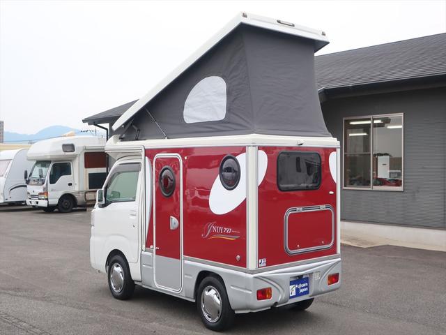 ハイゼットトラック インディアナＲＶ　インディ７２７　タイプＳ　キャンピングカー　ポップアップルーフ　オートマ　外部充電　５００Ｗインバーター　シンク　シングルサブバッテリー　走行充電　アウターシャワー　常時バックミラーモニター　ＥＴＣ　軽キャン（34枚目）