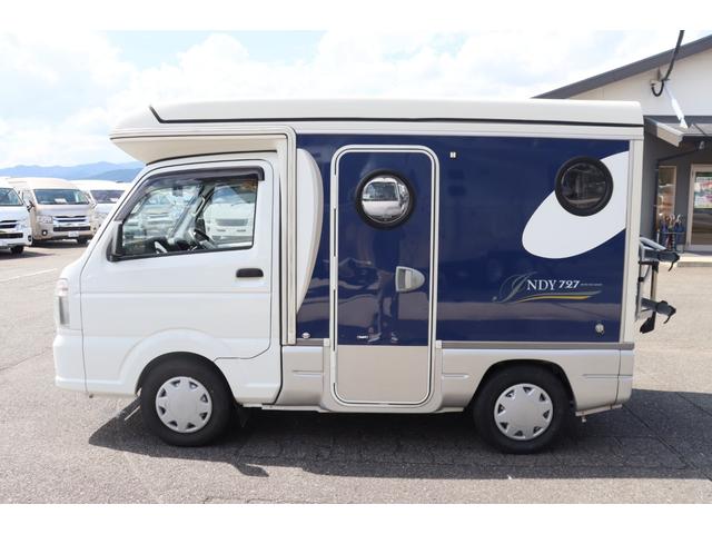 キャリイトラック インディアナＲＶ　インディ７２７　タイプＳ　ポップアップルーフ／ＦＦヒーター／１５００Ｗインバーター／サブバッテリー／リアスピーカー／メモリーナビ／ＥＴＣ／ドライブレコーダー／常時バックモニター／サイクルキャリア／社外ショック／キャンピングカー（25枚目）