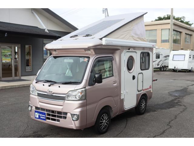 ハイゼットトラック バンショップミカミ　テントムシ　ポップアップルーフ／８ナンバー／ソーラーパネル／シンク／サブバッテリー／走行充電／外部充電／１５００Ｗインバーター／サイクルキャリア／メモリーナビ／バックカメラ／軽キャン／キャンピングカー（16枚目）