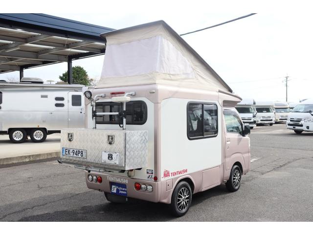 ハイゼットトラック バンショップミカミ　テントムシ　ポップアップルーフ／８ナンバー／ソーラーパネル／シンク／サブバッテリー／走行充電／外部充電／１５００Ｗインバーター／サイクルキャリア／メモリーナビ／バックカメラ／軽キャン／キャンピングカー（17枚目）