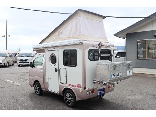 ハイゼットトラック バンショップミカミ　テントムシ　ポップアップルーフ／８ナンバー／ソーラーパネル／シンク／サブバッテリー／走行充電／外部充電／１５００Ｗインバーター／サイクルキャリア／メモリーナビ／バックカメラ／軽キャン／キャンピングカー（18枚目）
