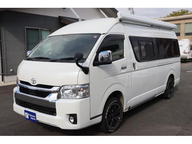 ハイエースバン トイファクトリー　バーデン　カリモク　グランデ仕様　クールコンプシステム　エアロソーラー　ＦＦヒーター　マックスファン　電子レンジ　テレビ　内部電源　トイファクトリー製強化リーフ　リアスタビライザー　オーリンズショック　１０インチナビ　キャンピングカー（40枚目）
