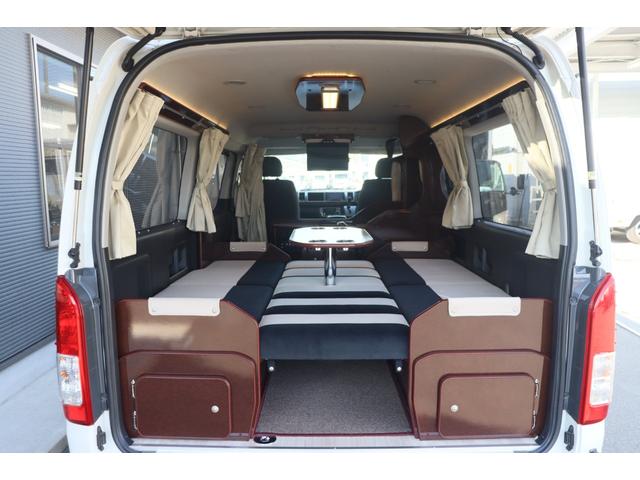 ハイエースワゴン FOCS フォックス DSプレミアム 10人乗り/350Wインバーター/サブバッテリー/走行充電/外部充電/DC冷蔵庫/フリップダウンモニター/ナビ切替スイッチ/メモリーナビ/バックカメラ/前後ドラレコ/キャンピングカー(40枚目)