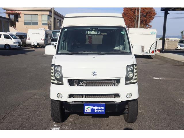 エブリイ ジョインターボ フィールドライフ コング 登録遅れ キャンピングカー 車中泊 ポップアップルーフ サブバッテリー シンク 走行充電 外部電源 リフトアップ 社外15インチアルミホイール ナビ ETC(34枚目)