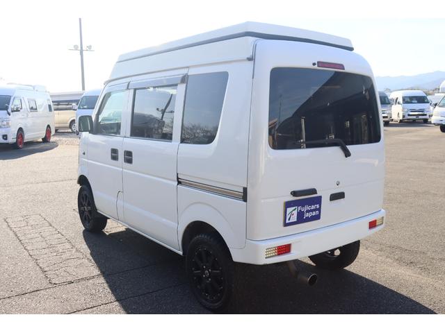 エブリイ ジョインターボ フィールドライフ コング 登録遅れ キャンピングカー 車中泊 ポップアップルーフ サブバッテリー シンク 走行充電 外部電源 リフトアップ 社外15インチアルミホイール ナビ ETC(37枚目)