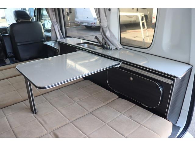 エブリイ ジョインターボ フィールドライフ コング 登録遅れ キャンピングカー 車中泊 ポップアップルーフ サブバッテリー シンク 走行充電 外部電源 リフトアップ 社外15インチアルミホイール ナビ ETC(47枚目)