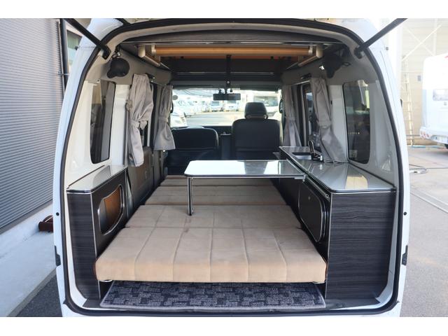 エブリイ ジョインターボ フィールドライフ コング 登録遅れ キャンピングカー 車中泊 ポップアップルーフ サブバッテリー シンク 走行充電 外部電源 リフトアップ 社外15インチアルミホイール ナビ ETC(51枚目)