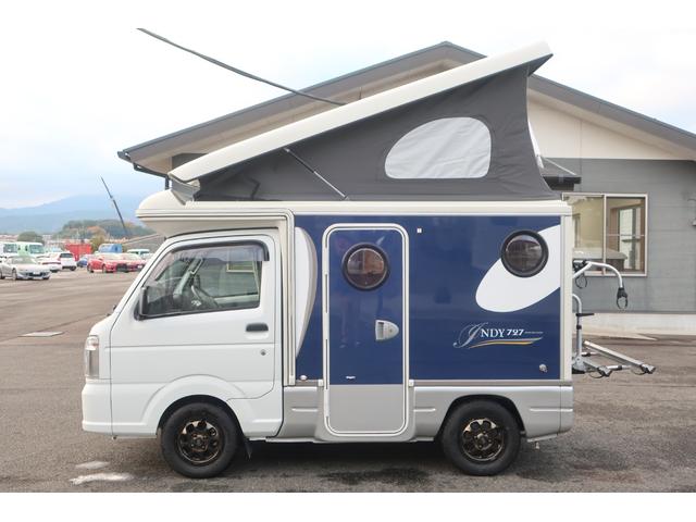 キャリイトラック インディアナＲＶ　インディ７２７　タイプＳ　ＦＦヒーター　インバーター１５００Ｗ　ポップアップルーフ　ワンオーナー車　テレビ　サブバッテリー　シンク　外部電源　走行充電　ナビ切替スイッチ　社外ナビ　Ｂｌｕｅｔｏｏｔｈ　フルセグ　キャンピングカー（22枚目）