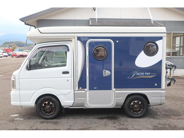 キャリイトラック インディアナＲＶ　インディ７２７　タイプＳ　ＦＦヒーター　インバーター１５００Ｗ　ポップアップルーフ　ワンオーナー車　テレビ　サブバッテリー　シンク　外部電源　走行充電　ナビ切替スイッチ　社外ナビ　Ｂｌｕｅｔｏｏｔｈ　フルセグ　キャンピングカー（34枚目）