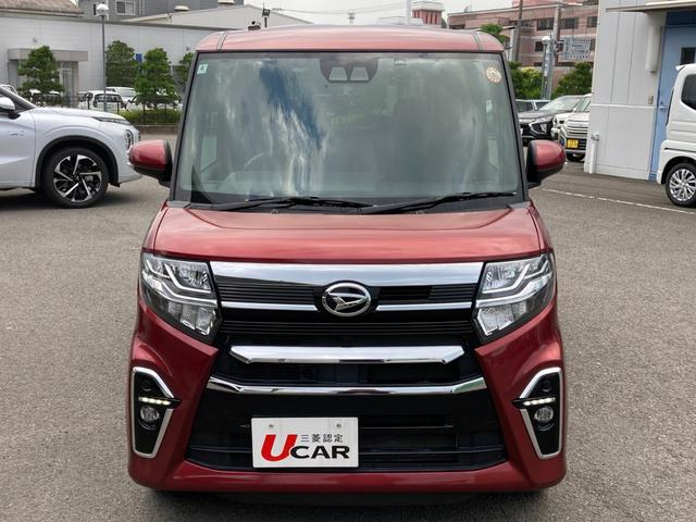 タント カスタムＲＳ　両側パワスライドドア　レーンキープＡ　ＩＳＴＯＰ　クリソナ　地デジフルセグ　ＥＴＣ付き　メモリーナビゲーション　運転席シートヒーター　ナビＴＶ　オートＬＥＤ　ＡＡＣ　ターボエンジン　ＬＥＤライト　ＰＷ（3枚目）