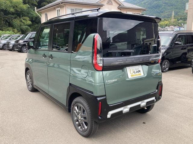 デリカミニ Ｔ　プレミアム　衝突軽減装置　ターボエンジン　オートハイビーム　ＬＫＡ　パワステ　フルタイム４ＷＤ　エアバッグ　ＬＥＤヘッド　ＥＳＣ　サイドカメラ　インテリキー　キーフリー　アルミホイール　ルーフレール　シートヒータ（4枚目）