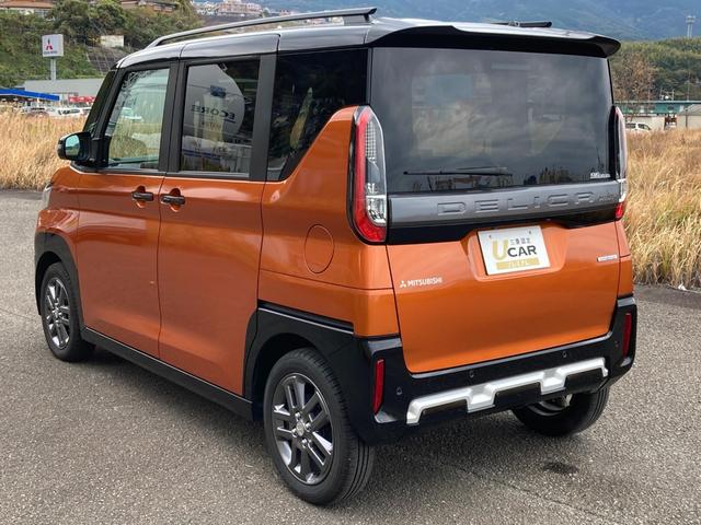 デリカミニ Ｔ　プレミアム　衝突軽減装置　オートハイビーム　ＬＫＡ　寒冷地　パワステ　Ａライト　フルタイム４ＷＤ　エアバッグ　ＬＥＤヘッド　ＥＳＣ　サイドカメラ　クルコン　キーフリー　ルーフレール　シートヒータ　セキュリティ（4枚目）