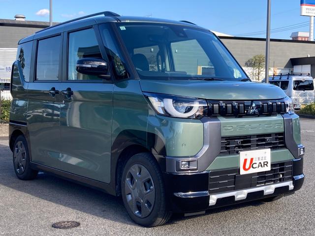 デリカミニ Ｔ　エアコン　キーフリー　前席シートヒーター　ルーフレール　ＥＴＣ　ＬＥＤヘッドライト　ｉストップ　クリアランスソナー　スマートキー　エアバッグ　盗難防止　ベンチシート　ターボ　レーダーブレーキ（8枚目）