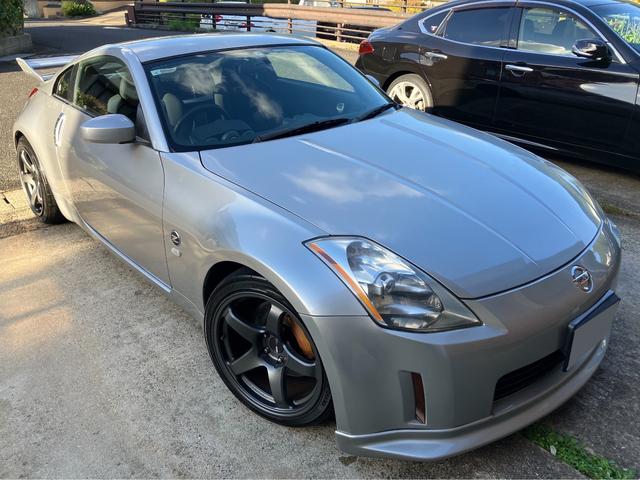 フェアレディＺ バージョンＳ　６ＭＴ　点検記録簿　アミューズＲ１チタンマフラー　エンケイ１８インチアルミホイール　ラルグス車高調　ブレンボ　ＥＴＣ　タペットカバー　クラッチ一式　ロアアーム　リアクランクオイルシール交換済み（3枚目）