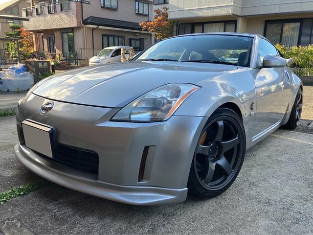 フェアレディＺ バージョンＳ　６ＭＴ　点検記録簿　アミューズＲ１チタンマフラー　エンケイ１８インチアルミホイール　ラルグス車高調　ブレンボ　ＥＴＣ　タペットカバー　クラッチ一式　ロアアーム　リアクランクオイルシール交換済み（9枚目）