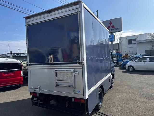 キャンター 　ディーゼル車　移動販売車　バックカメラ　外部電源　換気扇　給水タンク　排水タンク　調理台　流し台　左側電動格納ミラー（37枚目）