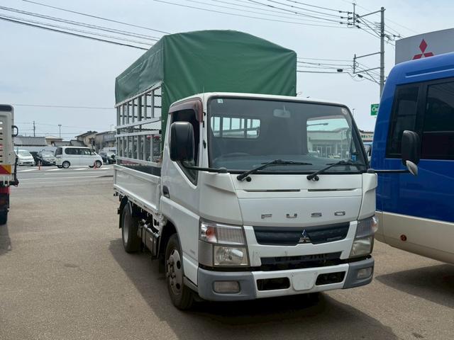 キャンター 　家畜運搬車　ディーゼル車　鉄板張り　マニュアル車　新品ウインチ　新品ホロ　三方開　ＥＴＣ（3枚目）
