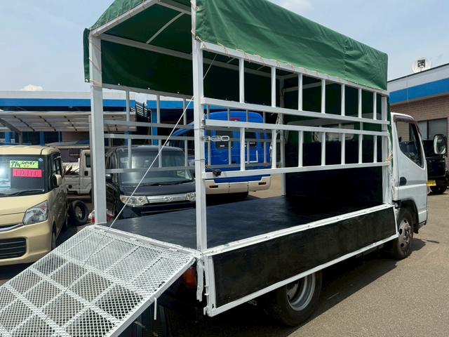 キャンター 　家畜運搬車　ディーゼル車　鉄板張り　マニュアル車　新品ウインチ　新品ホロ　三方開　ＥＴＣ（40枚目）