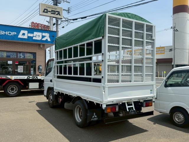 キャンター 　家畜運搬車　ディーゼル車　鉄板張り　マニュアル車　新品ウインチ　新品ホロ　三方開　ＥＴＣ（47枚目）