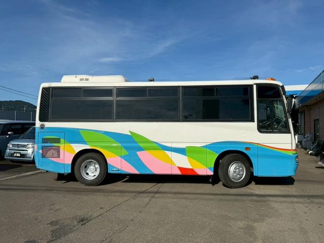エアロミディ 　マニュアル車　ドライブレコーダー　バックモニター　２７人乗り　片側トランク　ディーゼル車　オートスイングドア（33枚目）