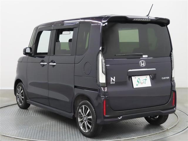 N-BOXカスタム ベースグレード 1年保証 フルセグ メモリーナビ DVD再生 ミュージックプレイヤー接続可 シートヒータ 全周囲カメラ バックカメラ 衝突被害軽減システム ETC 両側電動スライド LEDランプ アイドリングストップ(5枚目)