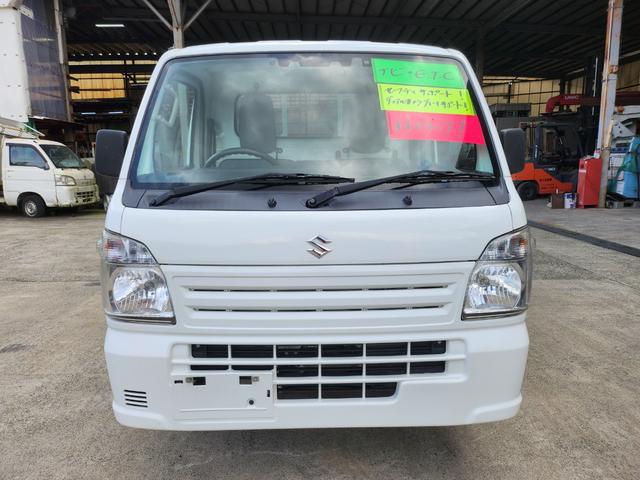 キャリイトラック 　オートマチック／４ＷＤ／エアコン／パワステ／エアバッグ装備（運転席・助手席）／スズキセーフティサポート／ＥＴＣ／ナビ（メモリーナビ）／テレビ（フルセグ）／荷台あおりアルミ縞板カバー（3枚目）