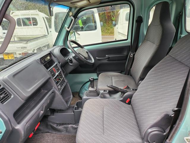 キャリイトラック 5速MT/4WD(HiLo切替)/デフロック/パワーウィンドウ/キーレスエントリー/パワステ/エアコン/エアバッグ装備/作業灯/荷台あおりアルミ縞板カバー(27枚目)