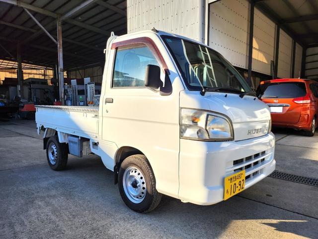 ハイゼットトラック エアコン・パワステ　スペシャル　５速ＭＴ／４ＷＤ／エアコン／パワステ／エアバッグ装備／荷台あおりアルミ縞板カバー（2枚目）