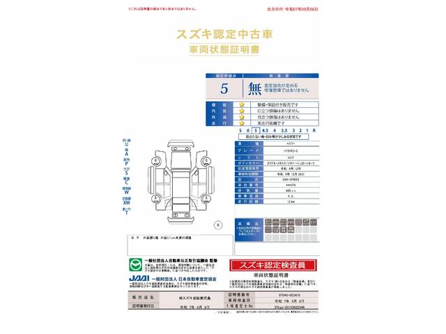 車両状態評価書
