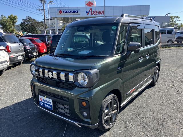 スペーシア ギア　　ハイブリッドＸＺ　４ＷＤ　デュアルセンサーブレーキサポートＩＩ　４ＷＤ　マイルドハイブリッド　電動スライド　全方位ナビ　ＣＶＴ　オートエアコン　キーレススタート　オートライト　オーディオスイッチ　ＡＣＣ　電動パーキング　ＬＥＤ（58枚目）