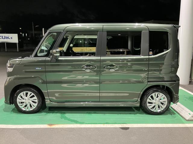 スペーシアカスタム ハイブリッドGS デュアルセンサーブレーキサポート2 マイルドハイブリッド 電動スライド 全方位ナビ CVT オートエアコン キーレススタート オートライト オーディオスイッチ LED ACC 電動パーキング アルミ(49枚目)