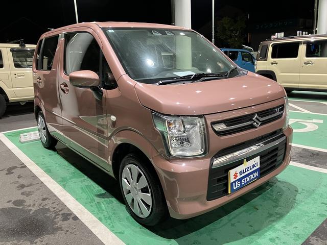 ワゴンR FX デュアルカメラブレーキサポート オーディオレス CVT オートエアコン リモコンキー キーレススタート オートライト シートヒーター 電格式ミラー ESP ホイールキャップ ヘッドライトレベライザー(45枚目)