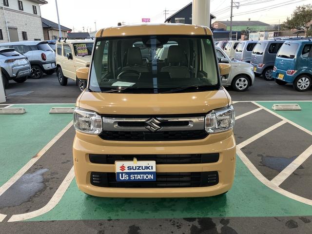 スペーシア ハイブリッドＸ　デュアルセンサーブレーキサポートＩＩ　マイルドハイブリッド　電動スライド　オーディオレス　ＣＶＴ　オートエアコン　キーレススタート　オートライト　オーディオスイッチ　ＬＥＤ　ＡＣＣ　電動パーキング（3枚目）