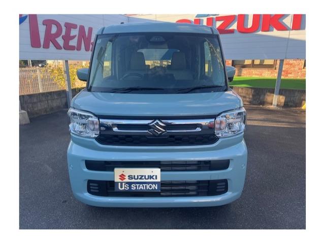 スペーシア ハイブリッドＸ　デュアルセンサーブレーキサポート２　マイルドハイブリッド　電動スライド　オーディオレス　ＣＶＴ　ＡＡＣ　リモコンキー　キーレススタート　オートライト　オーディオスイッチ　ＬＥＤ　ＡＣＣ　電動パーキング（2枚目）