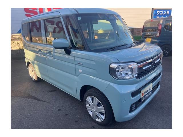 スペーシア ハイブリッドＸ　デュアルセンサーブレーキサポート２　マイルドハイブリッド　電動スライド　オーディオレス　ＣＶＴ　ＡＡＣ　リモコンキー　キーレススタート　オートライト　オーディオスイッチ　ＬＥＤ　ＡＣＣ　電動パーキング（3枚目）